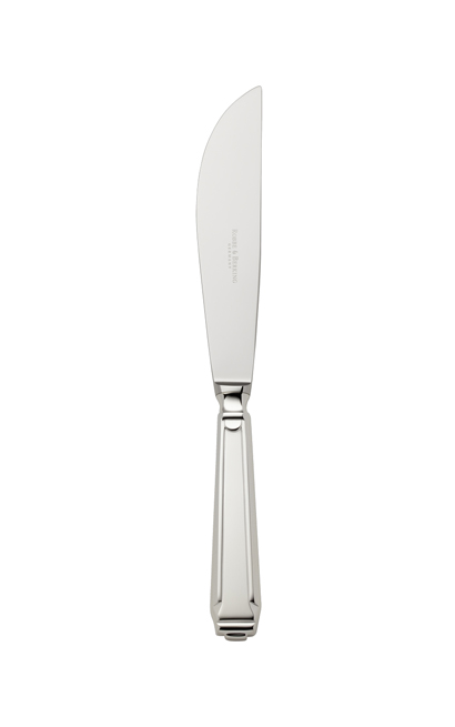 cuchillo de plata para trinchar Art Deco