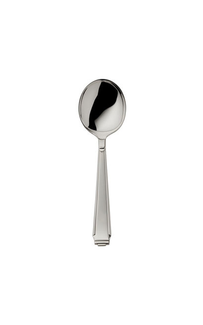 Cuchara de plata para nata Art Deco