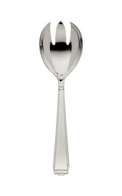 Tenedor servir ensalada, plata Art Deco