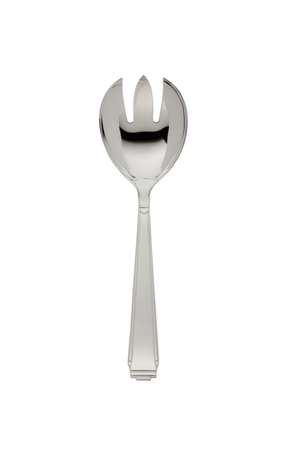 Tenedor pequeño servir ensalada, plata Art Deco