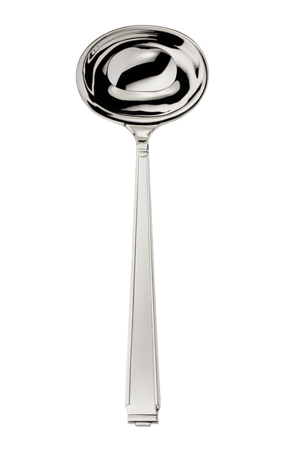 Cucharón de sopa, plata Art Deco