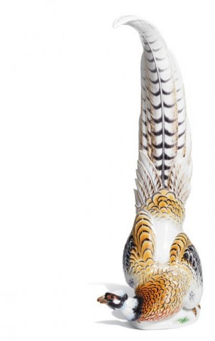 Figura Faisán venerado macho, H 77 cm  