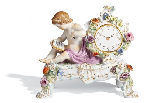 Reloj con flores