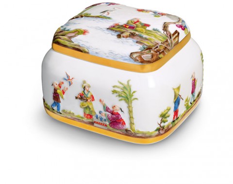 Joyero Chinoiserie d 14,5 cm 