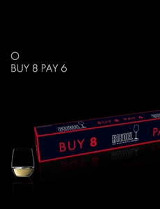 o buy 8 pay 6 viognier/chardonnay paquete regalo de copas Riedel