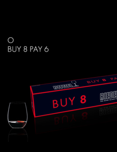 o buy 8 pay 6 paquete regalo de copas Riedel