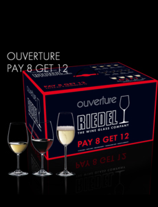 Paquete regalo de copas riedel ouverture pay 8 get 12