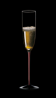 r-black champagne glass   