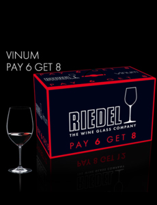 Paquete regalo juego de copas riedel value packs vinum red pay 6 get 8