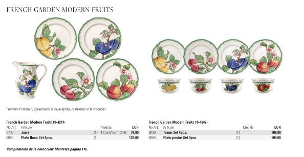 Villeroy and Boch FRENCH GARDEN Modern Fruits