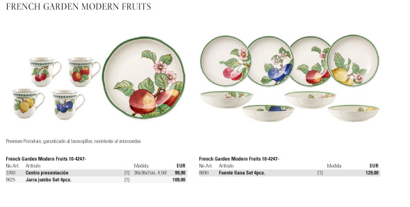 Villeroy and Boch FRENCH GARDEN Modern Fruits